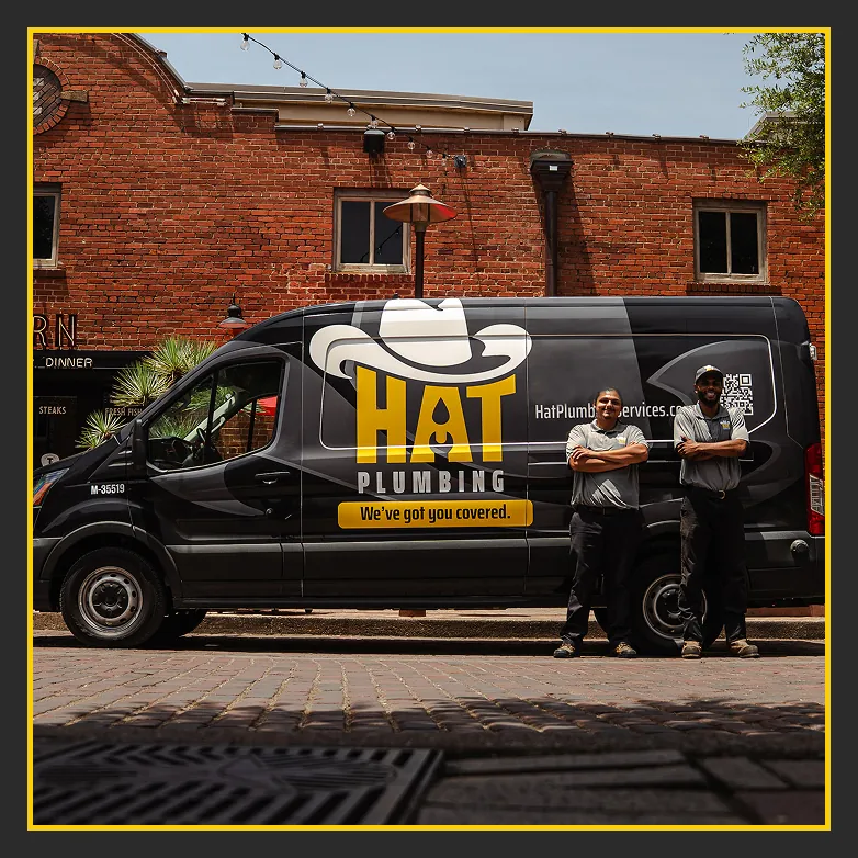 HAT technician at work on a service call